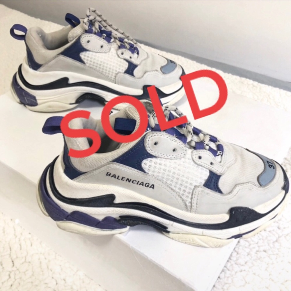 Balenciaga Triple S Sneakers, Size 7 - Picture 1 of 9